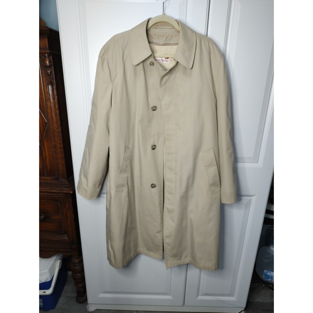 Stanley Blacker Classic Lined Trench Coat 38 Reg